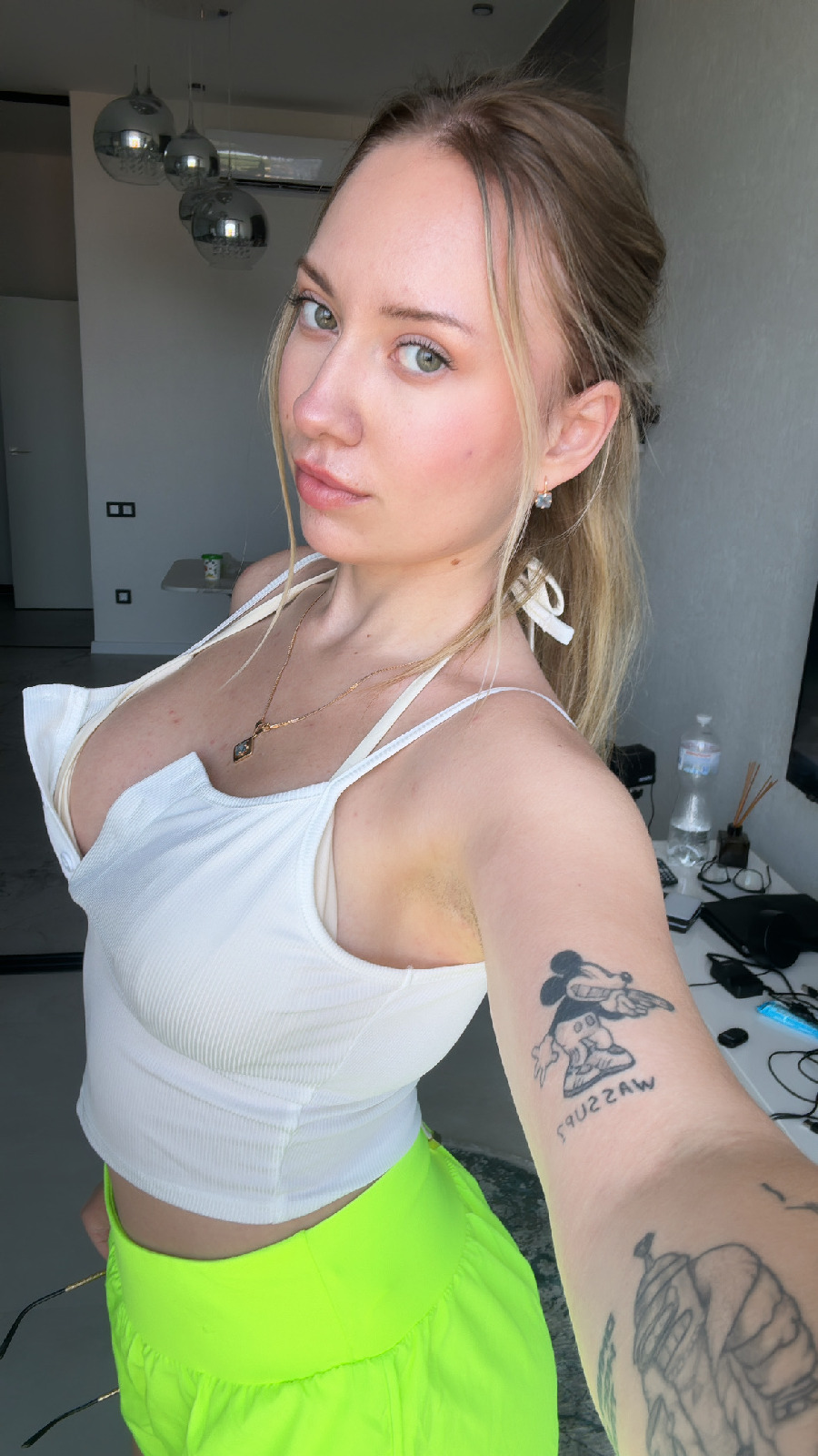 KateV in her underwear in Banbu